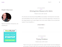 Tablet Screenshot of mattwarren.co